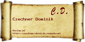 Czechner Dominik névjegykártya